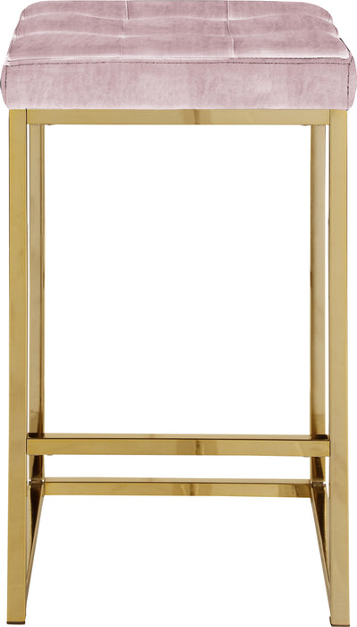 Nicola Pink Velvet Stool - Just Furniture (PA) - Multi Location