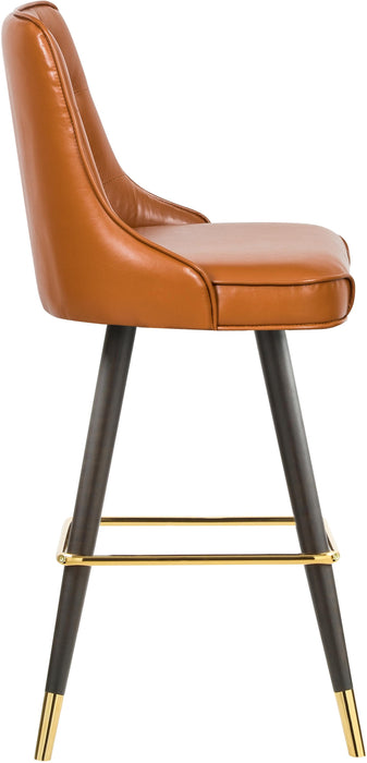 Portnoy Cognac Faux Leather Counter/Bar Stool - Just Furniture (PA) - Multi Location