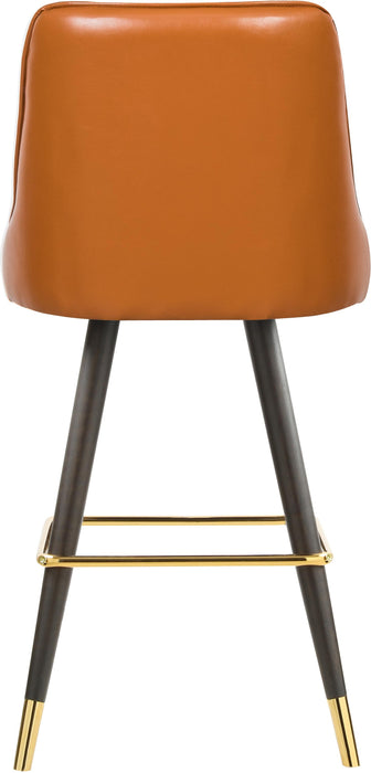 Portnoy Cognac Faux Leather Counter/Bar Stool - Just Furniture (PA) - Multi Location