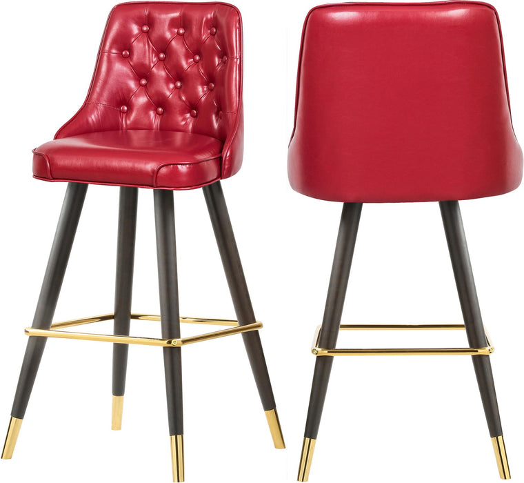 Portnoy Red Faux Leather Counter/Bar Stool - Just Furniture (PA) - Multi Location