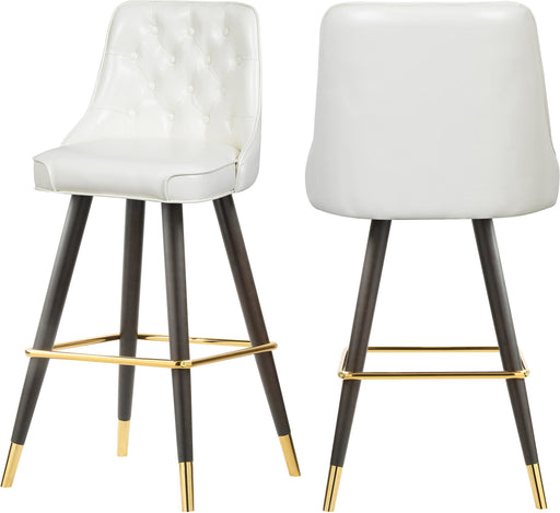 Portnoy White Faux Leather Counter/Bar Stool - Just Furniture (PA) - Multi Location