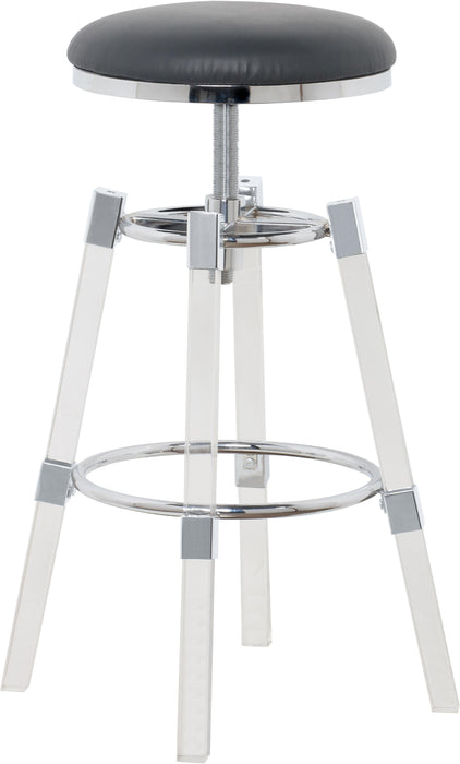 Venus Grey Faux Leather Adjustable Stool - Just Furniture (PA) - Multi Location