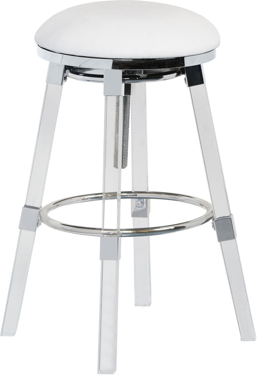 Venus White Faux Leather Adjustable Stool - Just Furniture (PA) - Multi Location