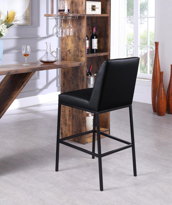 Bryce Black Faux Leather Stool - Just Furniture (PA) - Multi Location