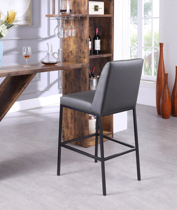 Bryce Grey Faux Leather Stool - Just Furniture (PA) - Multi Location