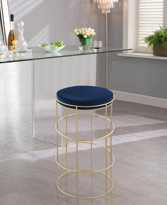 Rebar Navy Velvet Counter Stool - Just Furniture (PA) - Multi Location