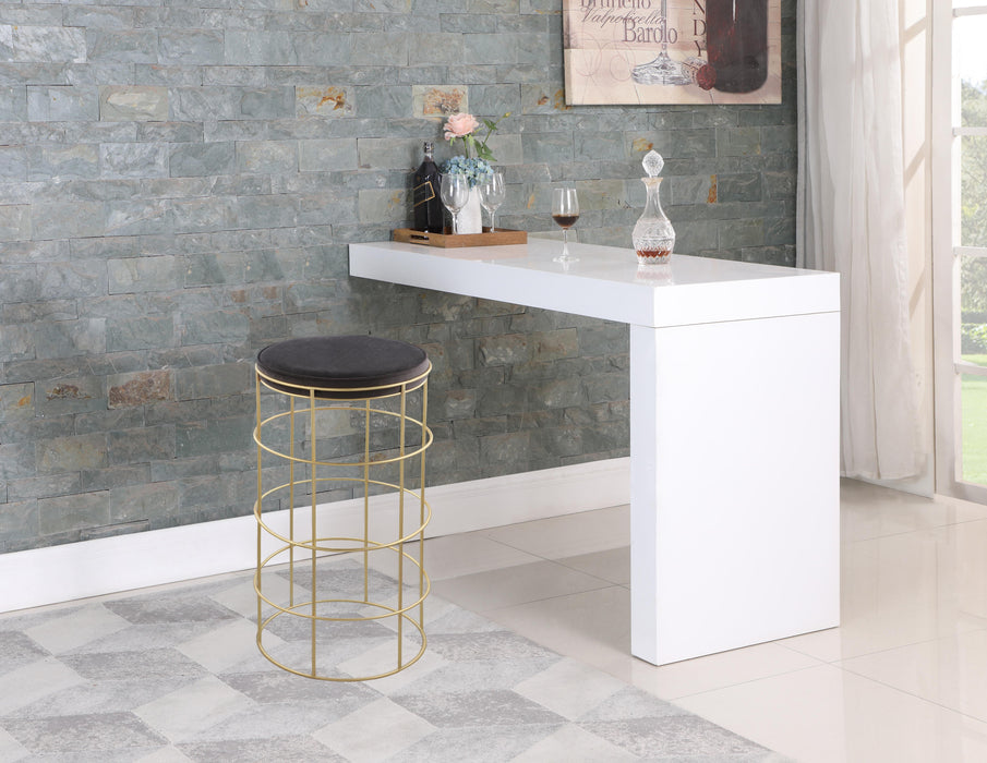 Rebar Grey Velvet Bar Stool - Just Furniture (PA) - Multi Location