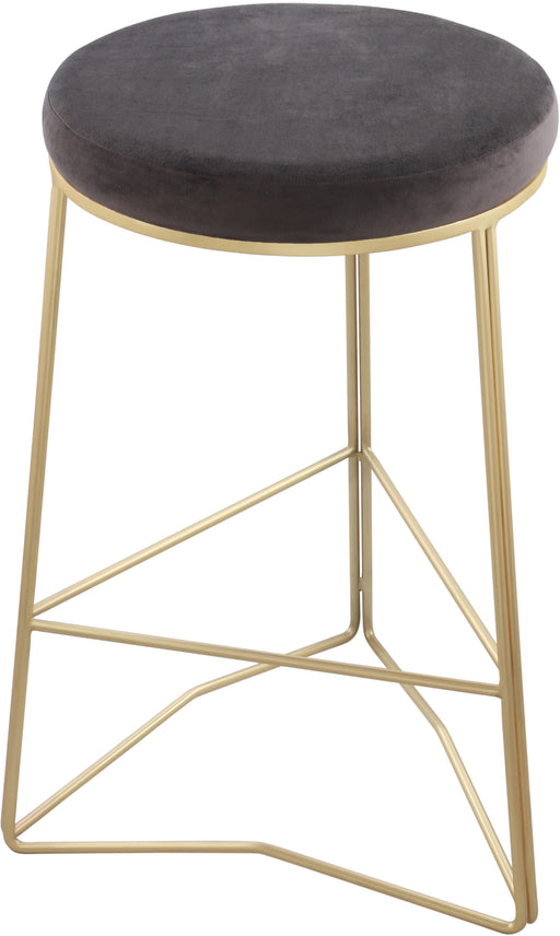 Tres Grey Velvet Counter Stool - Just Furniture (PA) - Multi Location