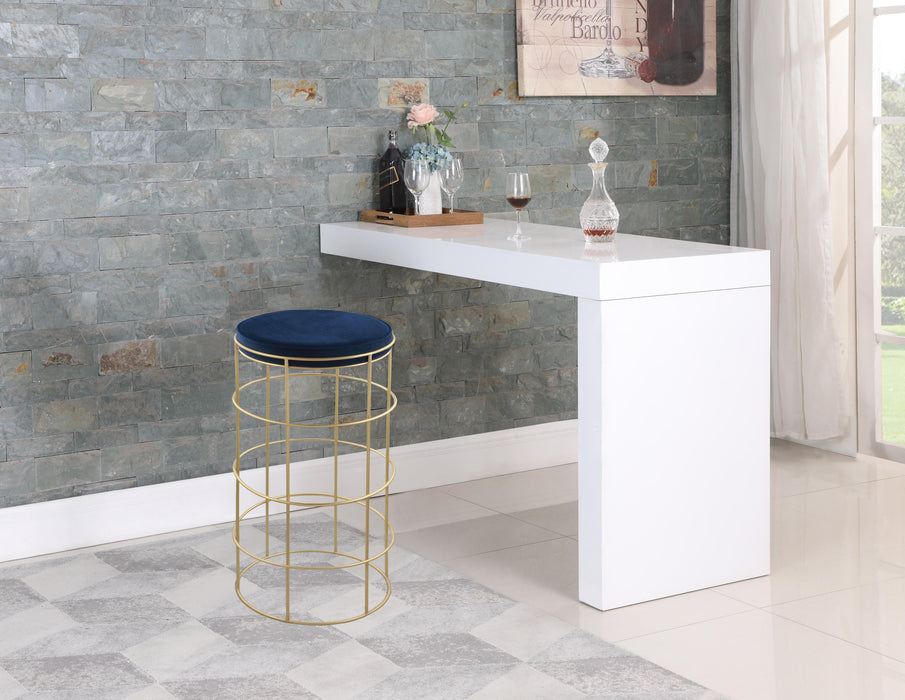 Rebar Navy Velvet Bar Stool - Just Furniture (PA) - Multi Location
