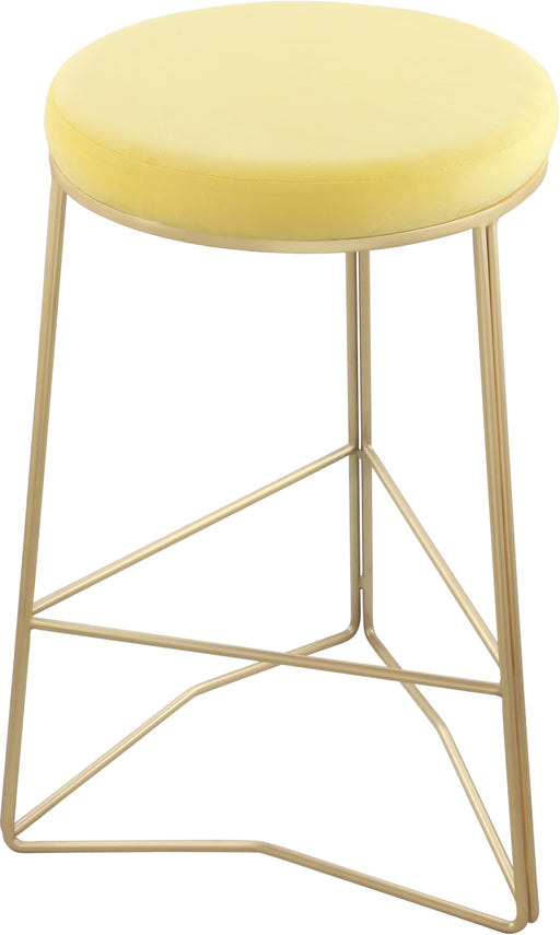 Tres Yellow Velvet Counter Stool - Just Furniture (PA) - Multi Location