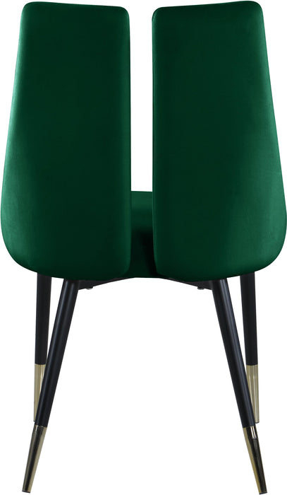 Sleek Green Velvet Dining Chair - Just Furniture (PA) - Multi Location