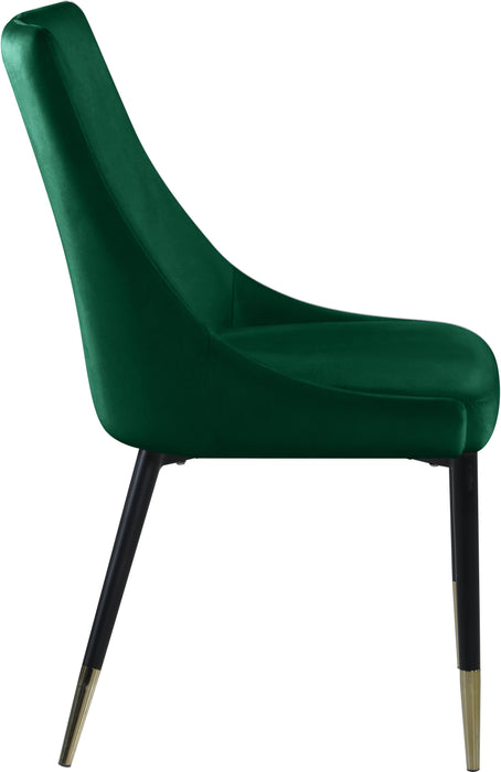 Sleek Green Velvet Dining Chair - Just Furniture (PA) - Multi Location