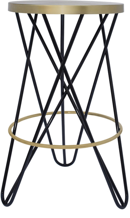 Mercury Black / Gold Counter Stool - Just Furniture (PA) - Multi Location