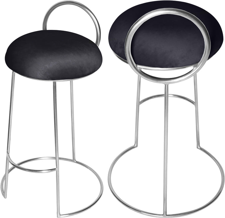 Ring Black Velvet Counter Stool - Just Furniture (PA) - Multi Location