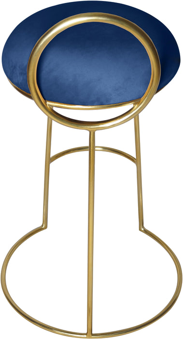 Ring Navy Velvet Counter Stool - Just Furniture (PA) - Multi Location