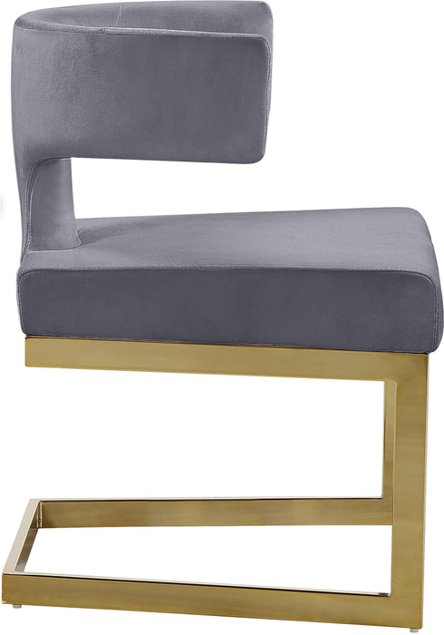 Alexandra Grey Velvet Dining Chair - Just Furniture (PA) - Multi Location