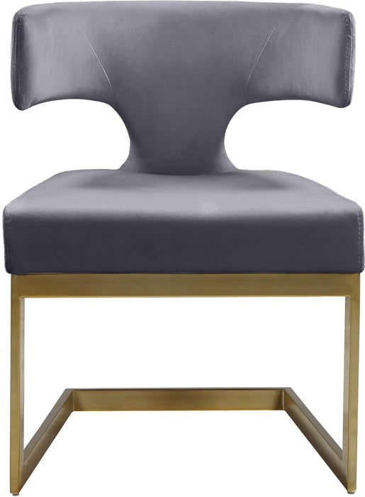 Alexandra Grey Velvet Dining Chair - Just Furniture (PA) - Multi Location