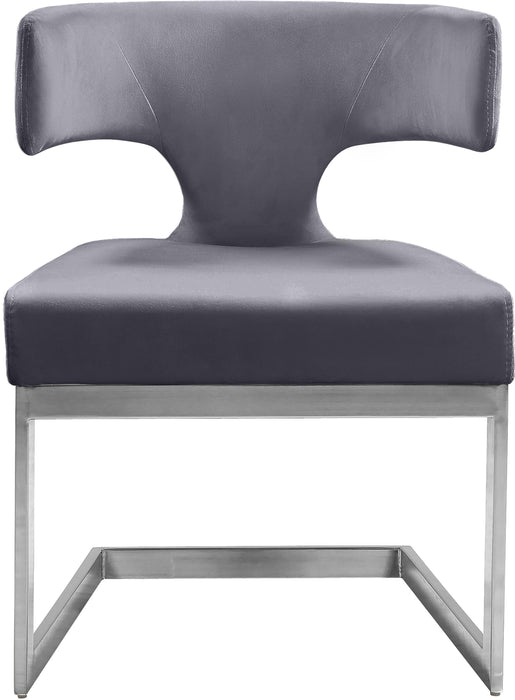 Alexandra Grey Velvet Dining Chair - Just Furniture (PA) - Multi Location