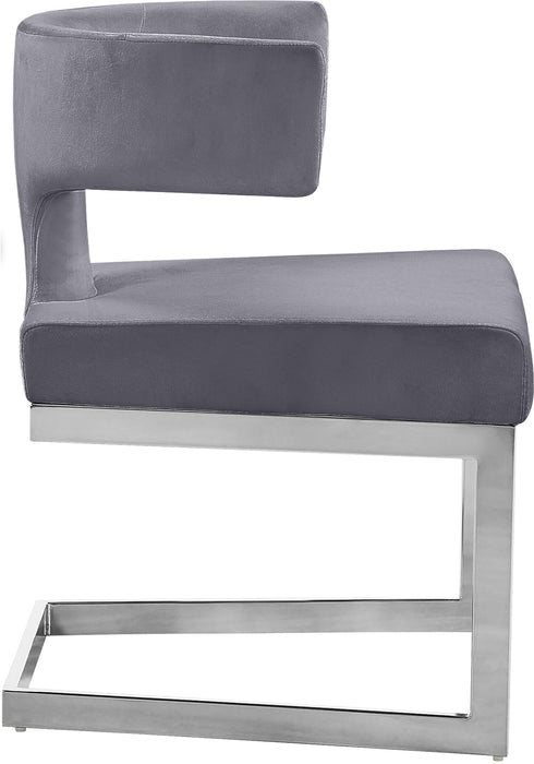 Alexandra Grey Velvet Dining Chair - Just Furniture (PA) - Multi Location