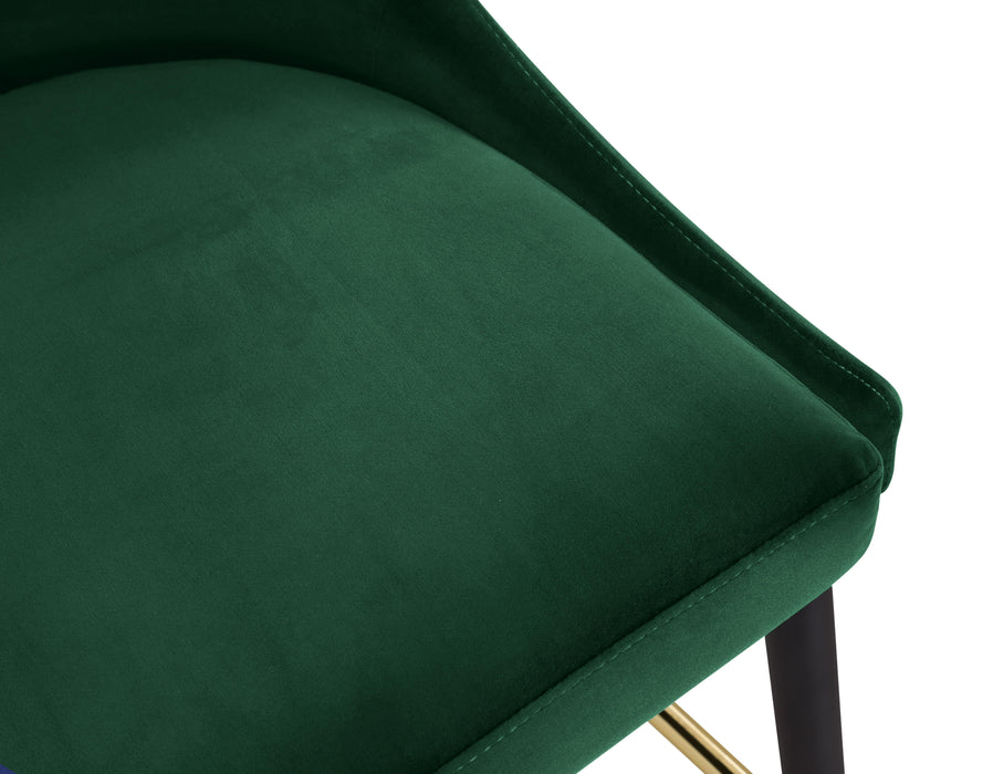 Sleek Green Velvet Stool - Just Furniture (PA) - Multi Location
