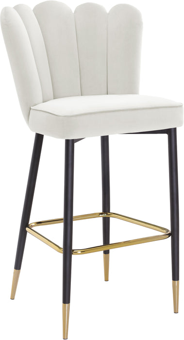 Lily Cream Velvet Stool - Just Furniture (PA) - Multi Location