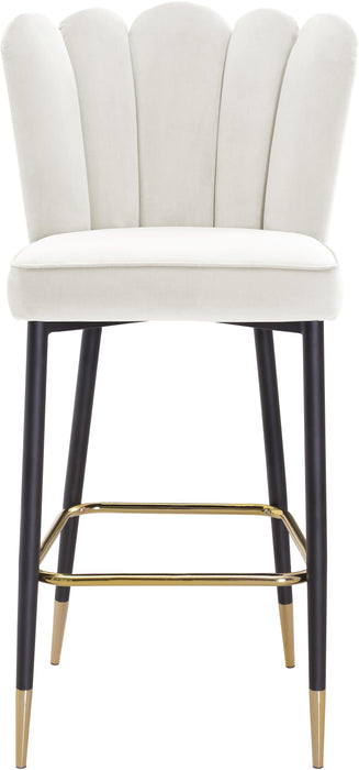 Lily Cream Velvet Stool - Just Furniture (PA) - Multi Location