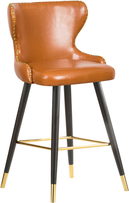 Hendrix Cognac Faux Leather Counter/Bar Stool - Just Furniture (PA) - Multi Location