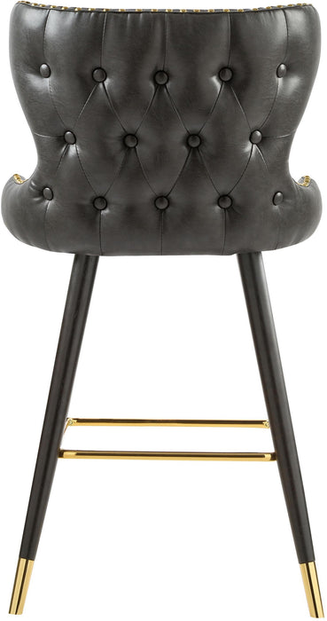 Hendrix Grey Faux Leather Counter/Bar Stool - Just Furniture (PA) - Multi Location