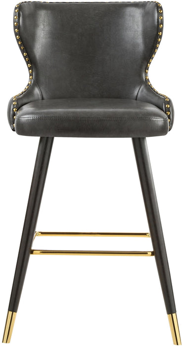 Hendrix Grey Faux Leather Counter/Bar Stool - Just Furniture (PA) - Multi Location