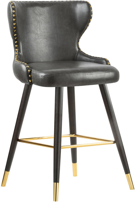 Hendrix Grey Faux Leather Counter/Bar Stool - Just Furniture (PA) - Multi Location