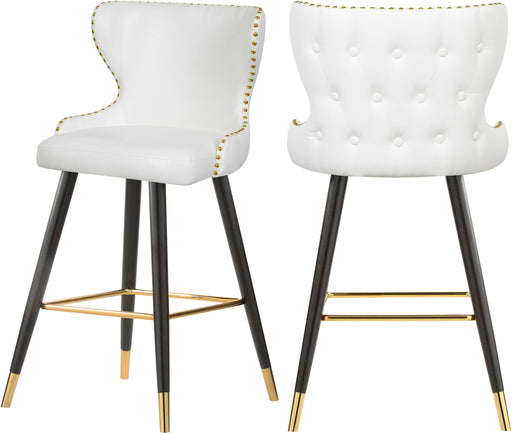 Hendrix White Faux Leather Counter/Bar Stool - Just Furniture (PA) - Multi Location