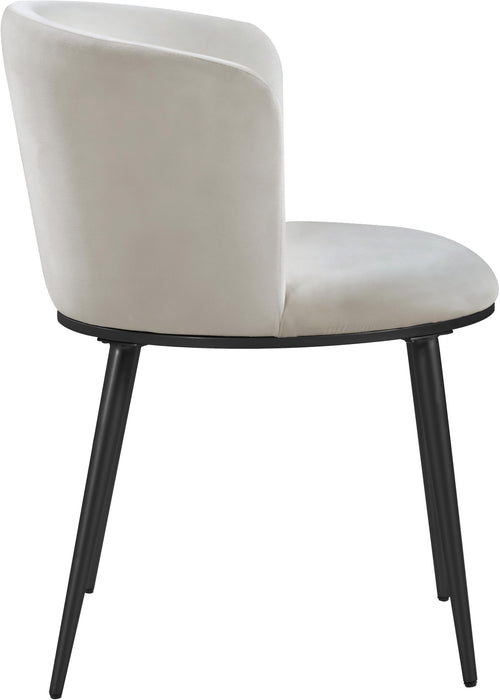 Skylar Cream Velvet Dining Chair - Just Furniture (PA) - Multi Location