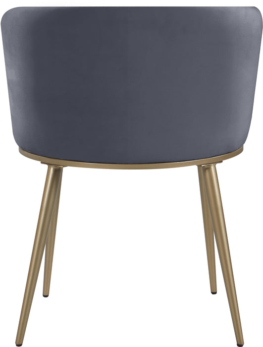 Skylar Grey Velvet Dining Chair - Just Furniture (PA) - Multi Location