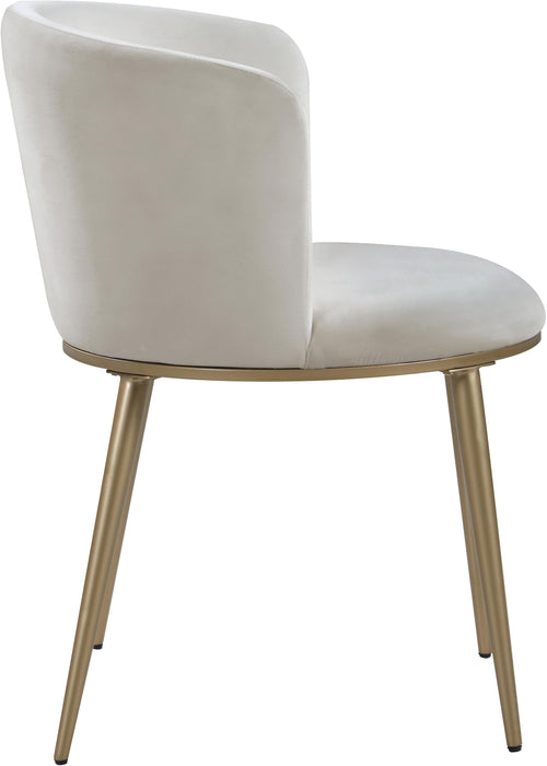 Skylar Cream Velvet Dining Chair - Just Furniture (PA) - Multi Location
