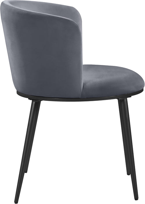Skylar Grey Velvet Dining Chair - Just Furniture (PA) - Multi Location