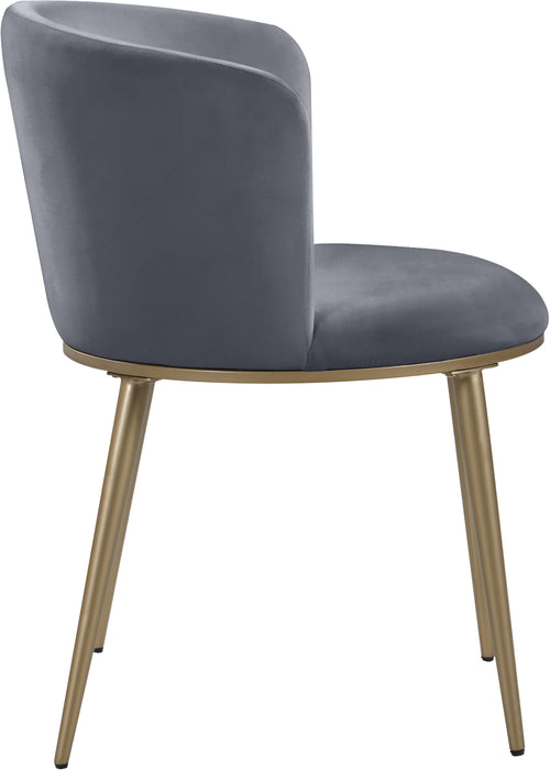 Skylar Grey Velvet Dining Chair - Just Furniture (PA) - Multi Location