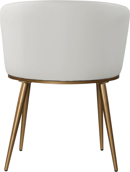 Skylar White Faux Leather Dining Chair - Just Furniture (PA) - Multi Location