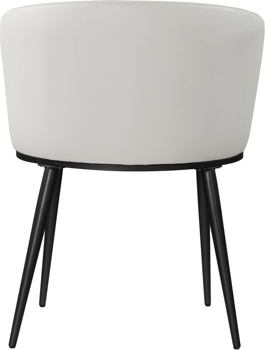 Skylar White Faux Leather Dining Chair - Just Furniture (PA) - Multi Location