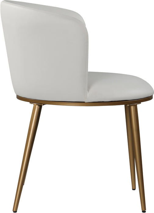 Skylar White Faux Leather Dining Chair - Just Furniture (PA) - Multi Location