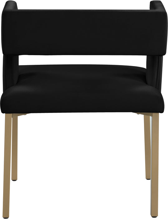 Caleb Black Velvet Dining Chair - Just Furniture (PA) - Multi Location