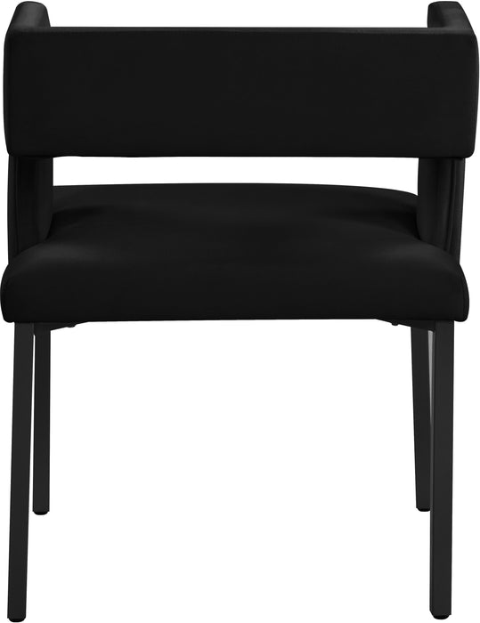 Caleb Black Velvet Dining Chair - Just Furniture (PA) - Multi Location