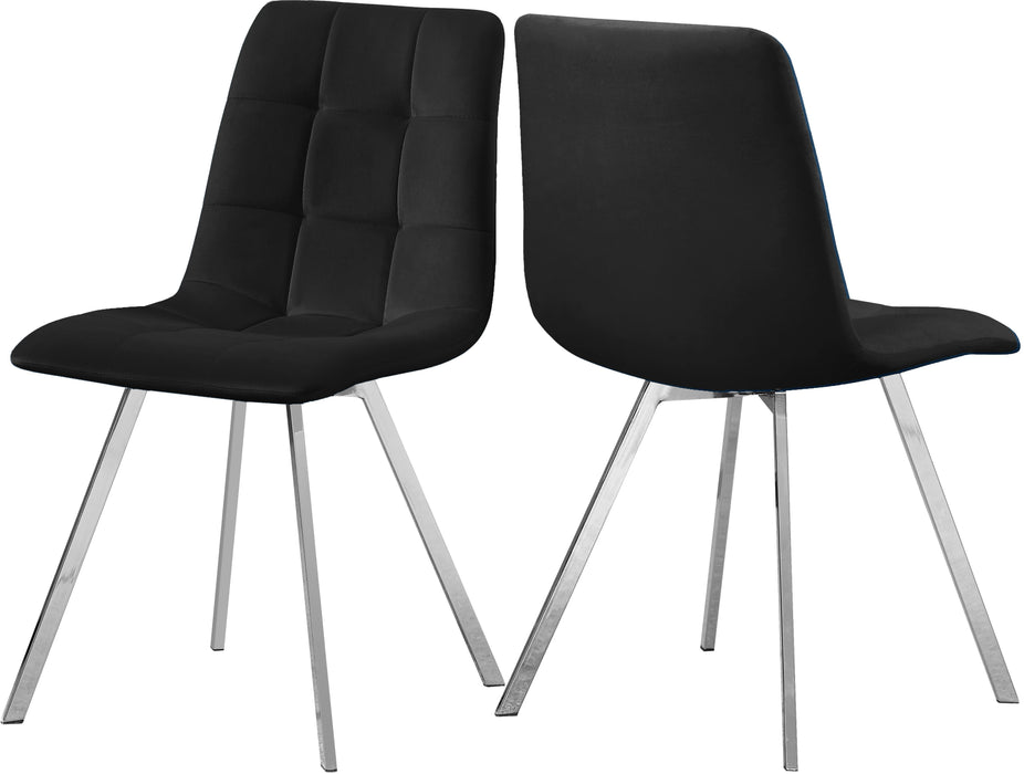 Annie Black Velvet Dining Chair - Just Furniture (PA) - Multi Location