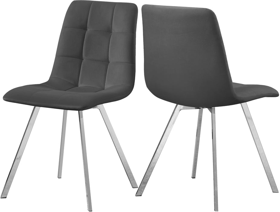 Annie Grey Velvet Dining Chair - Just Furniture (PA) - Multi Location
