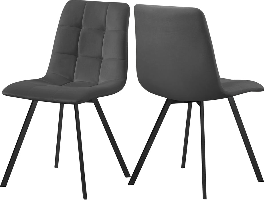 Annie Grey Velvet Dining Chair - Just Furniture (PA) - Multi Location