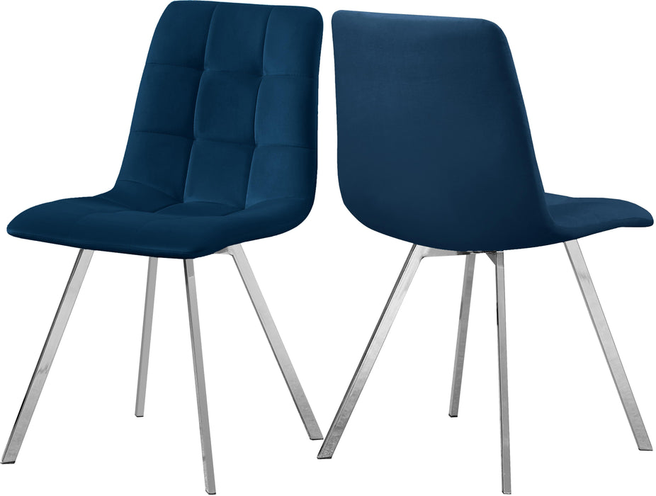 Annie Navy Velvet Dining Chair - Just Furniture (PA) - Multi Location