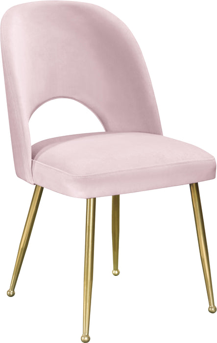 Logan Pink Velvet Dining Chair - Just Furniture (PA) - Multi Location