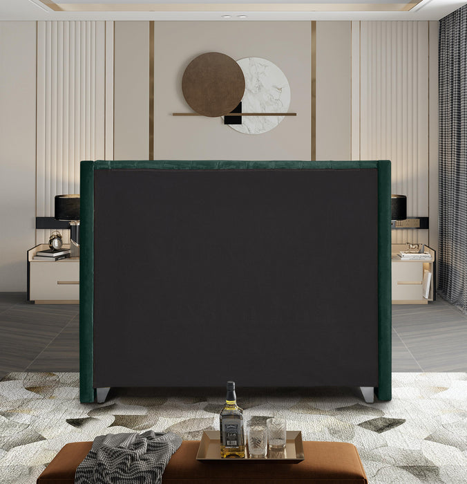 Aiden Green Velvet King Bed - Just Furniture (PA) - Multi Location