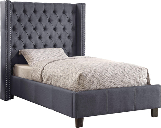 Ashton Grey Linen Twin Bed - Just Furniture (PA) - Multi Location