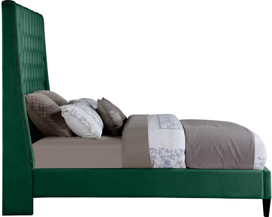 Fritz Green Velvet Full Bed - Just Furniture (PA) - Multi Location