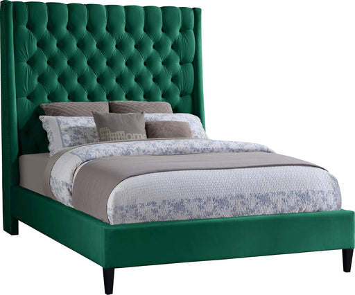 Fritz Green Velvet Queen Bed - Just Furniture (PA) - Multi Location